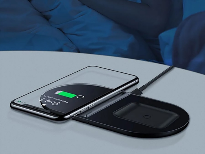 شارژر وایرلس 2 تایی گوشی و ایرپاد پرو بیسوس Baseus Simple BS-W508 Wireless Charger Pro Edition 15W