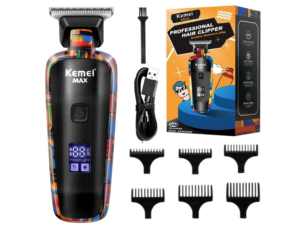 ماشین اصلاح موی سر و صورت شارژی کمی Kemei Rechargeable Hair Trimmer KM-MAX5090