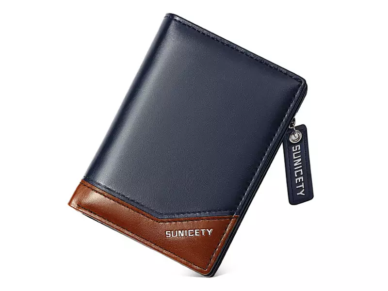 کیف پول و جاکارتی مردانه کوچک زیپ دار سانی ستی SUNICETY S3004 zipper short men&#39;s wallet