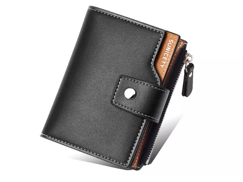 کیف پول و جاکارتی مردانه کوچک سانی ستی SUNICETY S3064 Men&#39;s Leather Short Wallet Card Holder