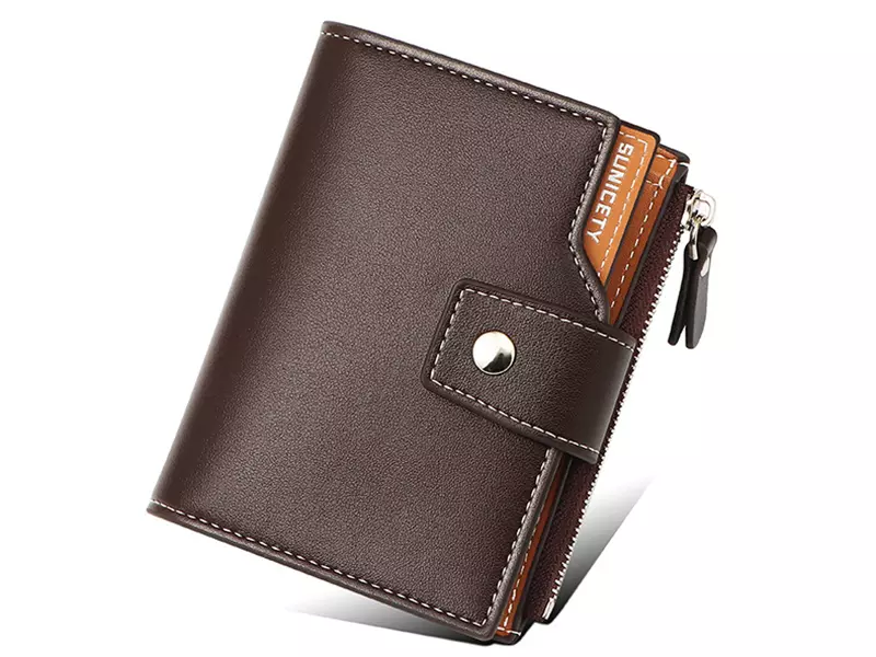 کیف پول و جاکارتی مردانه کوچک سانی ستی SUNICETY S3064 Men&#39;s Leather Short Wallet Card Holder