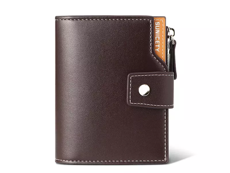 کیف پول و جاکارتی مردانه کوچک سانی ستی SUNICETY S3064 Men&#39;s Leather Short Wallet Card Holder