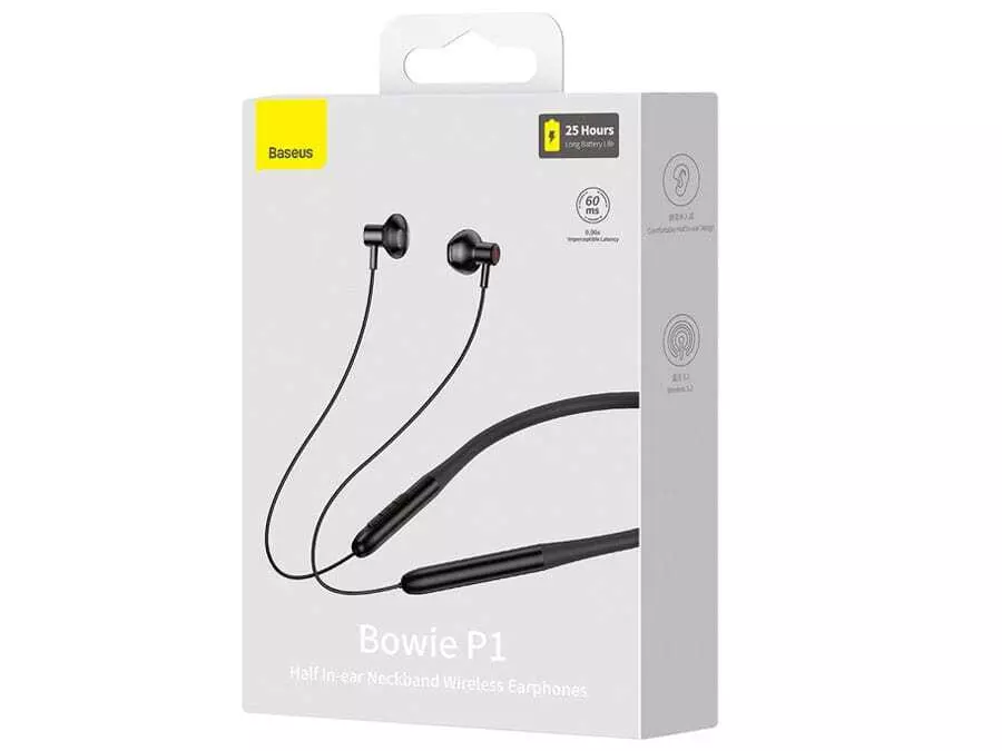 هندزفری بلوتوث گردنی بیسوس Baseus P1 Bowie Wireless Earphones NGPB000001