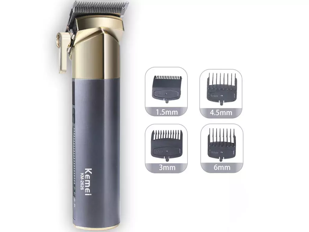 ماشین اصلاح موی سر و صورت شارژی کمی Kemei Rechargeable Professional Electric Hair Trimmer KM-2626