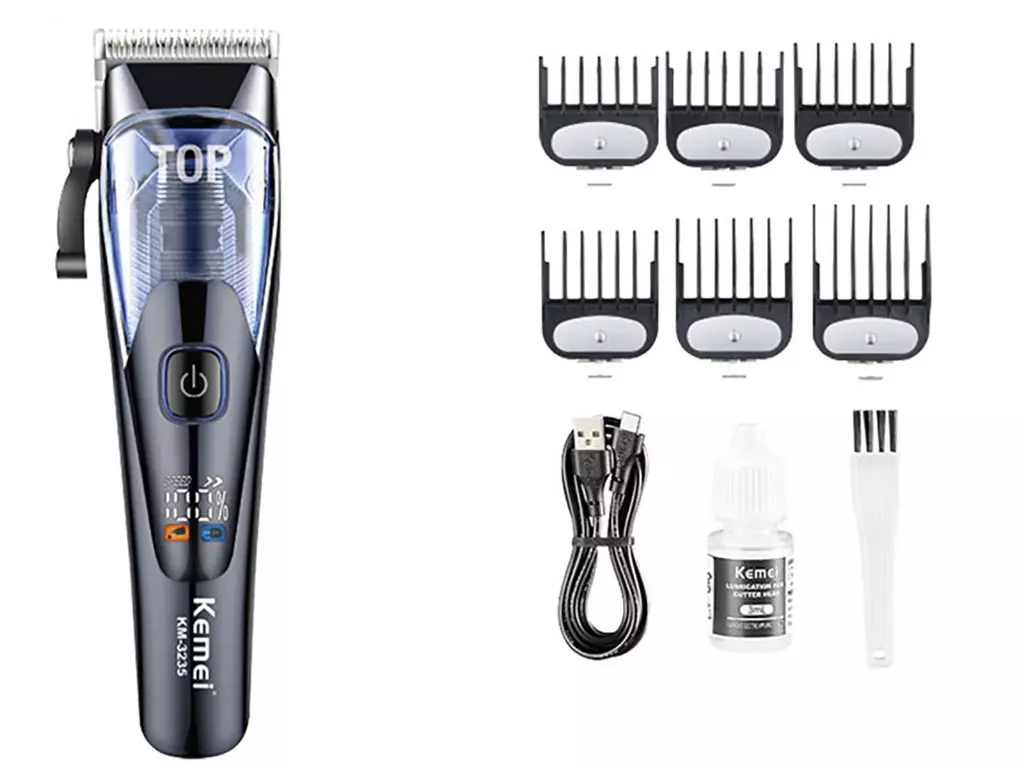 ماشین اصلاح موی سر و صورت شارژی کمی Kemei Professional Electric Hair Trimmer KM-3235