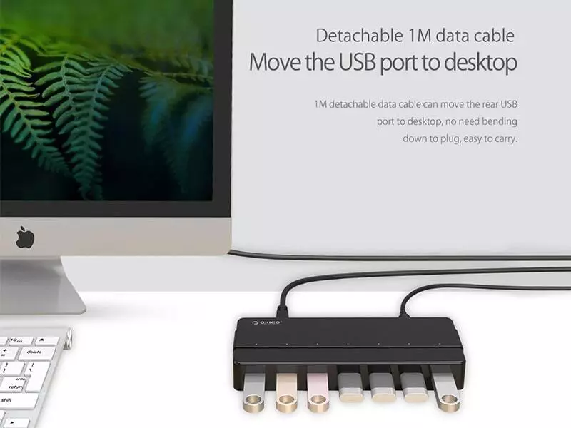 هاب 7 پورت اوریکو ORICO H7928-U3-V1 7 Port USB3.0 Desktop HUB