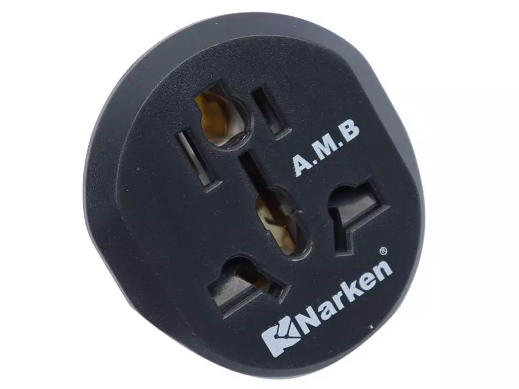 تبدیل ۳ به ۲ نارکن Narken NK-605K2 16A 250V 3 To 2 Adapter