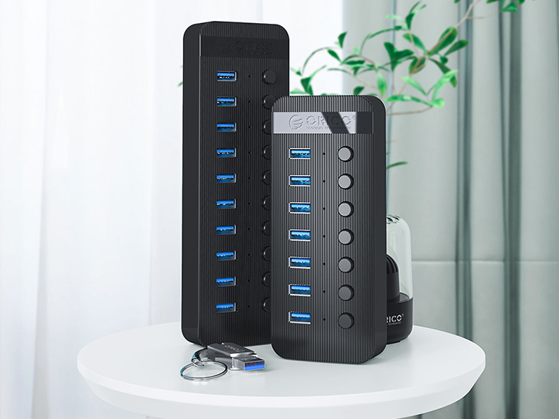 هاب پرسرعت 13 پورت اوریکو ORICO CT2U3-13AB Multi-Port Hub With Individual Switches USB3