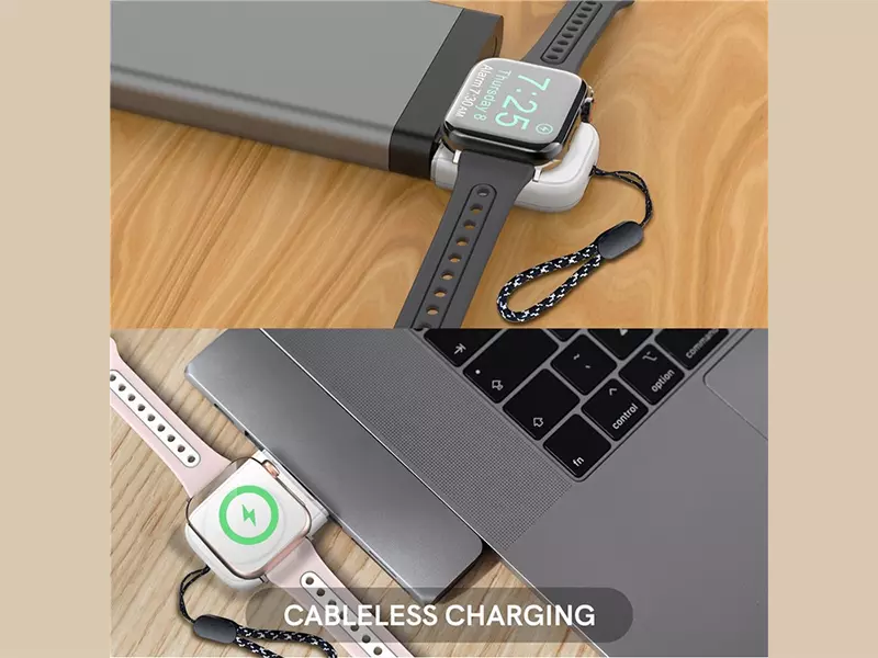 پایه شارژ بی سیم اپل واچ آها استایل Ahastyle PT143 for Apple Watch 2 in 1 Magnetic Wireless Charger