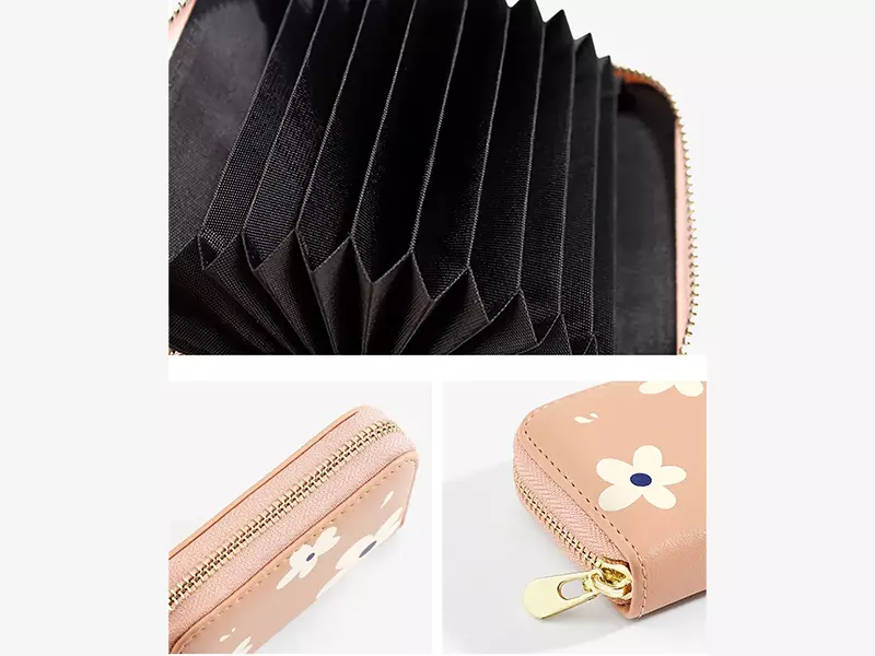 کیف پول و کارت دخترانه گلدار TAOMICMIC Y8376 PU leather credit card holder girl wallet