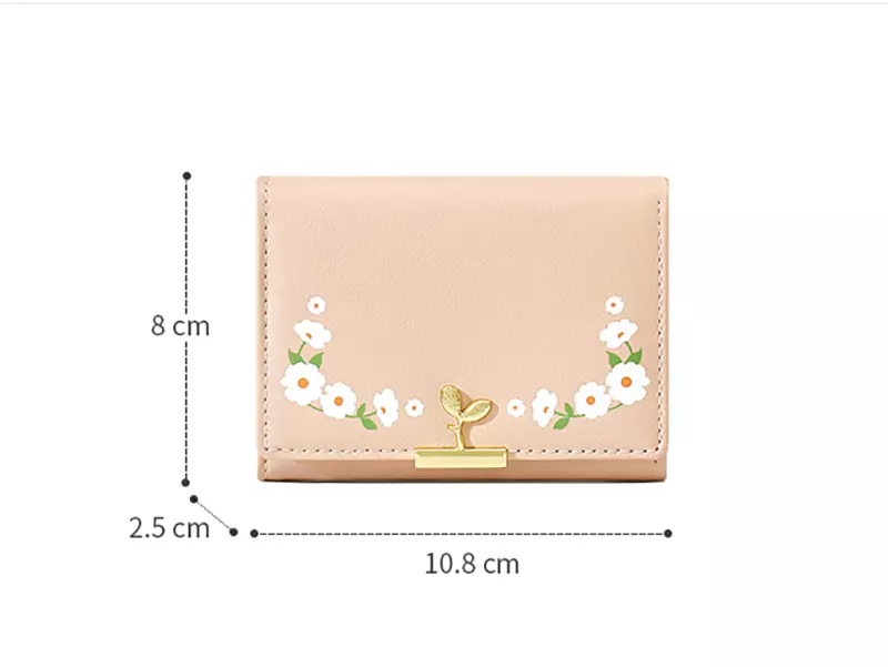 کیف پول زنانه کوچک طرح جوانه تائومیک میک TAOMICMIC Y8246 Women&#39;s Printed Short Student Small Wallet