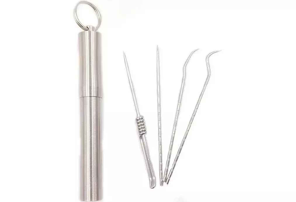 ابزار مراقبت از دندان و گوش فلزی ضد زنگ storage oral tooth cleaning tool