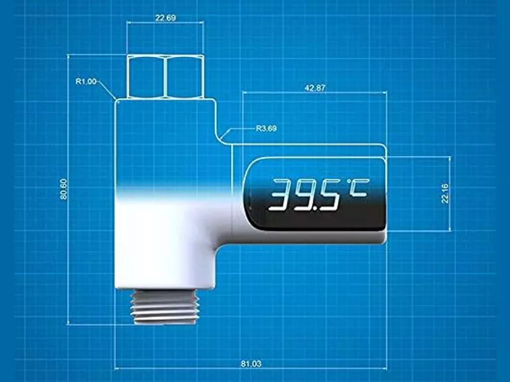 دماسنج دیجیتال آب گرم دوش حمام A little creativity shower electronic thermometer baby bath digital display BD-LS-01