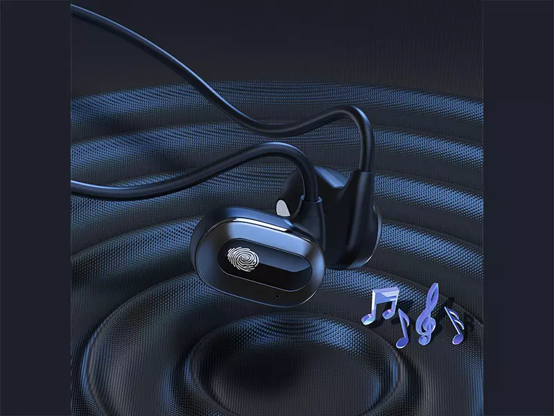 هندزفری گردنی بلوتوثی 5.2 رسی RECCI REP_W63 AIR CONDUCTION BLUETOOTH EARPHONE