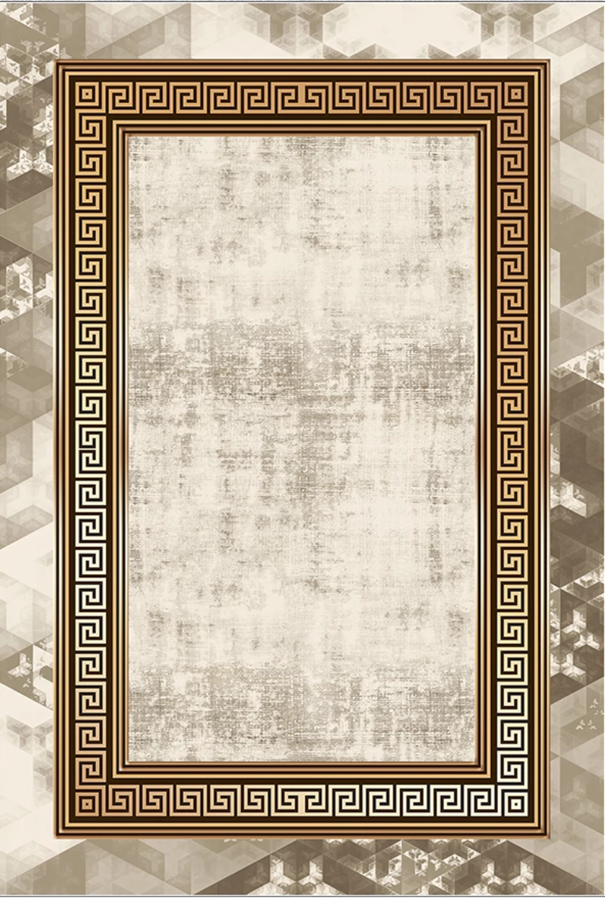 فرش ابریشم ماشینی مدرن و سنتی مناسب حال و پذیرایی برند وارکالا کد ABRISHAM SM 574