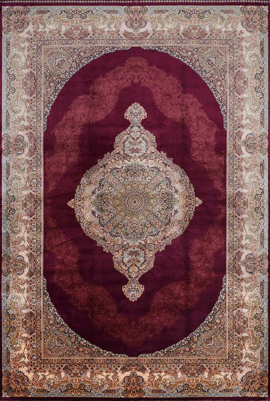 فرش ابریشم ماشینی مدرن و سنتی مناسب حال و پذیرایی برند وارکالا کد ABRISHAM SM 548