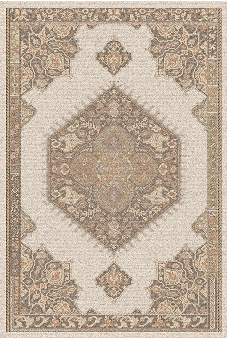 فرش ابریشم ماشینی مدرن و سنتی مناسب حال و پذیرایی برند وارکالا کد ABRISHAM SM 541