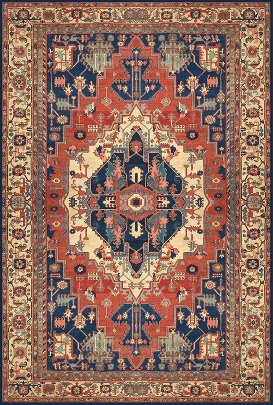 فرش ابریشم ماشینی مدرن و سنتی مناسب حال و پذیرایی برند وارکالا کد ABRISHAM SM 398