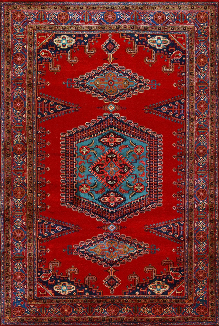 فرش ابریشم ماشینی مدرن و سنتی مناسب حال و پذیرایی برند وارکالا کد ABRISHAM SM 388