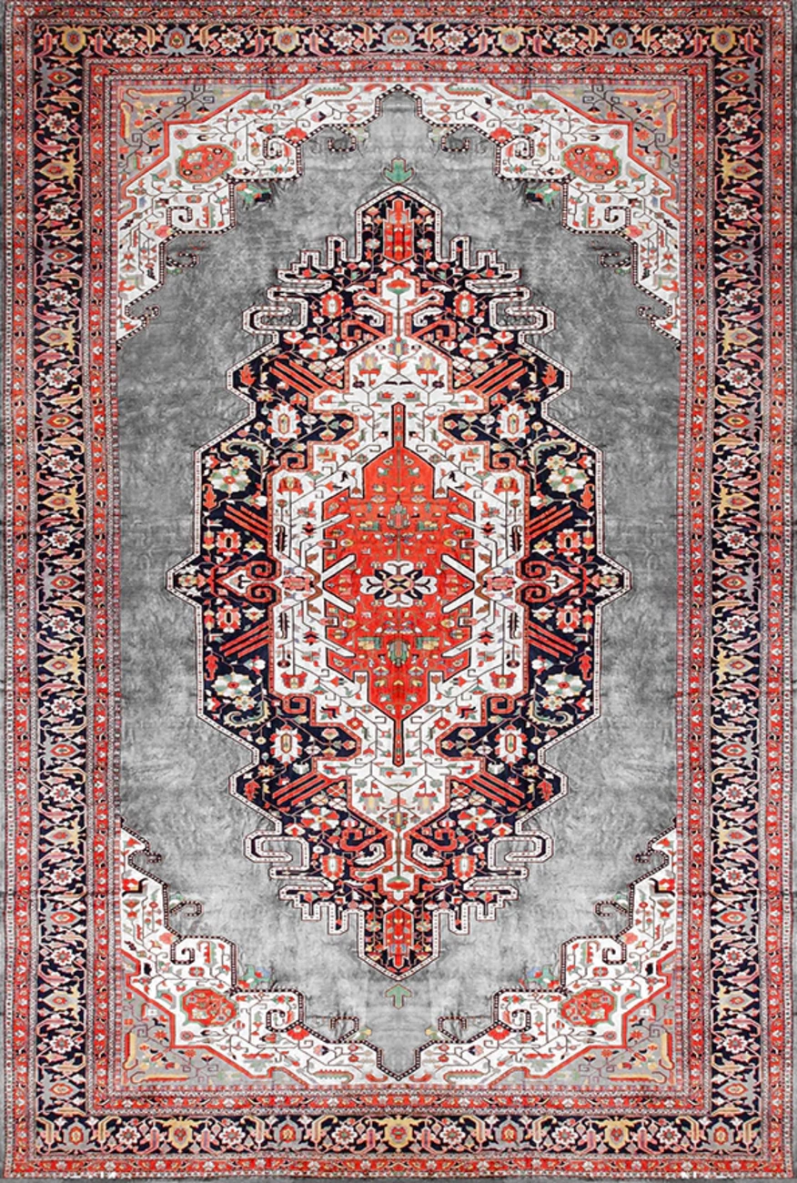 فرش ابریشم ماشینی مدرن و سنتی مناسب حال و پذیرایی برند وارکالا کد ABRISHAM SM 387