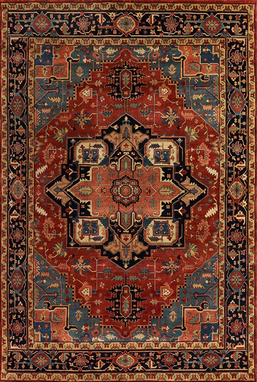 فرش ابریشم ماشینی مدرن و سنتی مناسب حال و پذیرایی برند وارکالا کد ABRISHAM SM 383