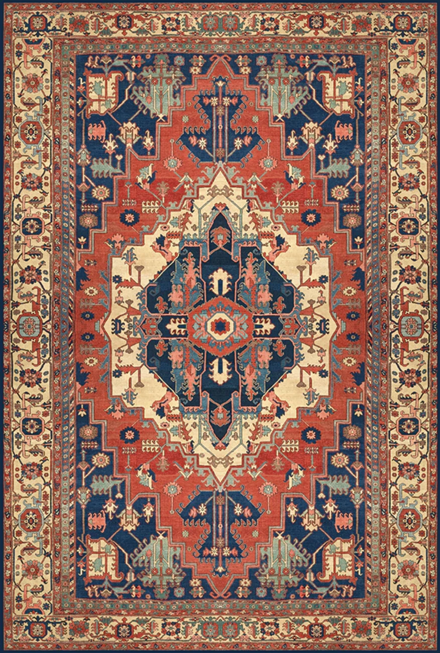 فرش ابریشم ماشینی مدرن و سنتی مناسب حال و پذیرایی برند وارکالا کد ABRISHAM SM 378
