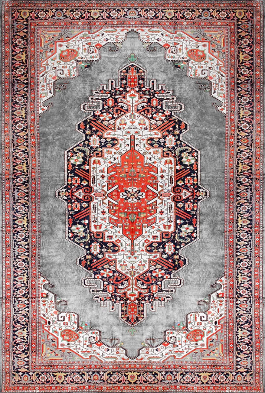 فرش ابریشم ماشینی مدرن و سنتی مناسب حال و پذیرایی برند وارکالا کد ABRISHAM SM 367