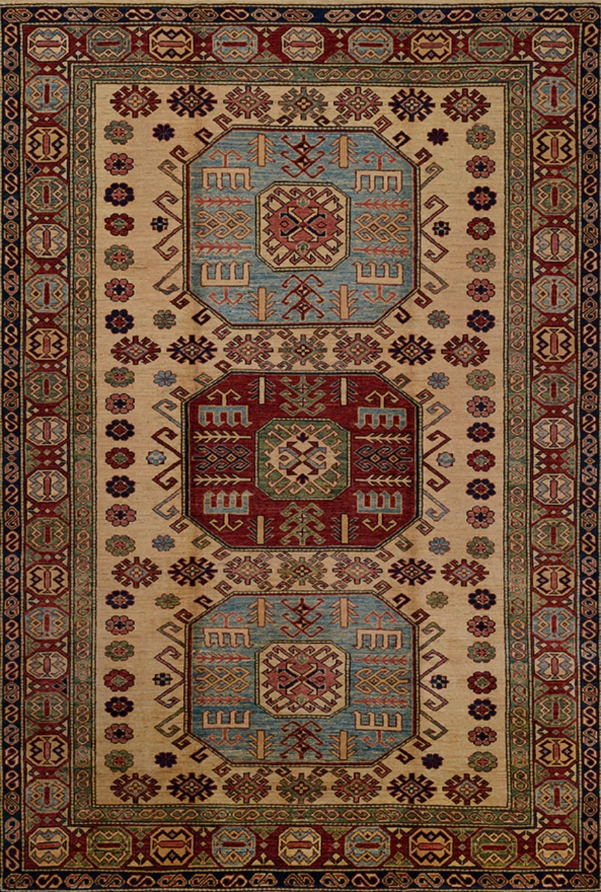فرش ابریشم ماشینی مدرن و سنتی مناسب حال و پذیرایی برند وارکالا کد ABRISHAM SM 352