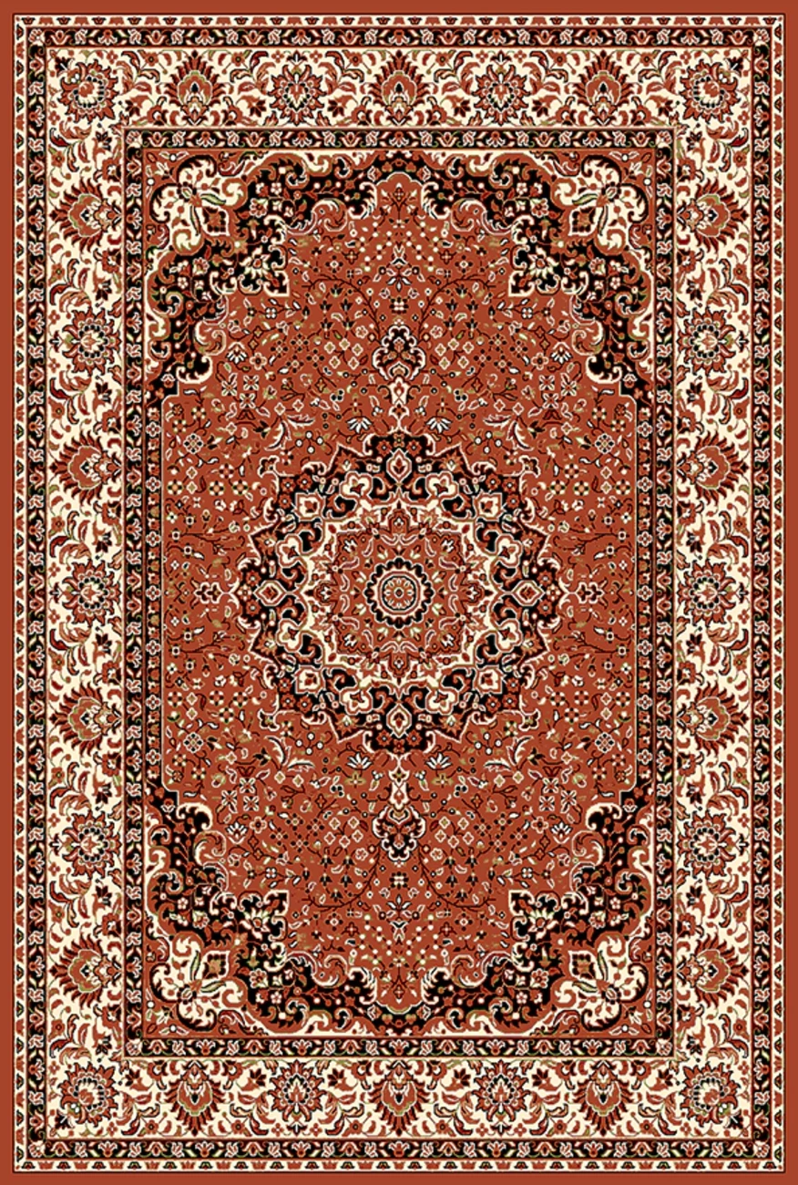 فرش ابریشم ماشینی مدرن و سنتی مناسب حال و پذیرایی برند وارکالا کد ABRISHAM SM 348