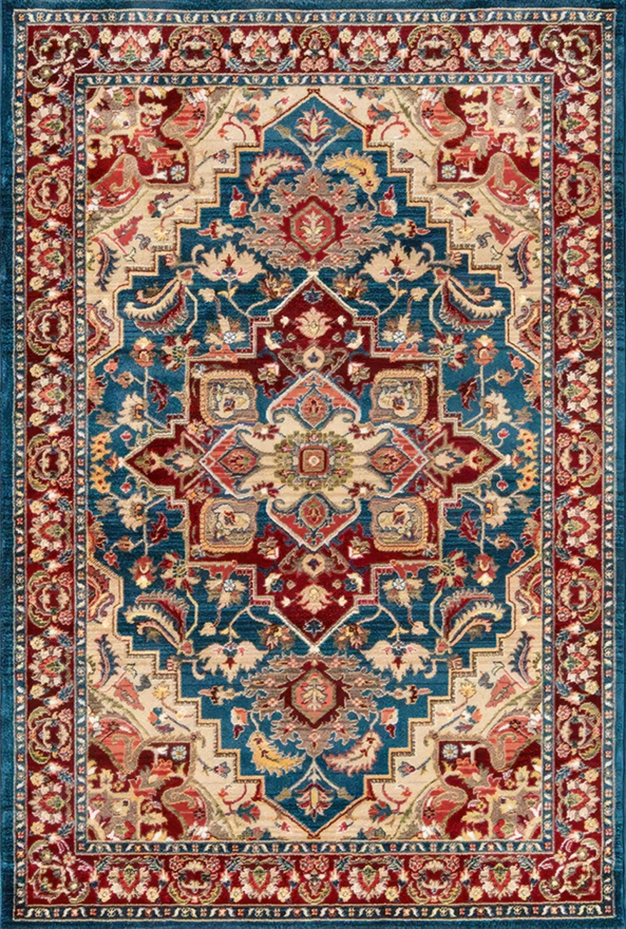 فرش ابریشم ماشینی مدرن و سنتی مناسب حال و پذیرایی برند وارکالا کد ABRISHAM SM 347