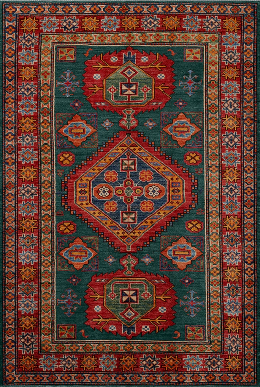 فرش ابریشم ماشینی مدرن و سنتی مناسب حال و پذیرایی برند وارکالا کد ABRISHAM SM 343