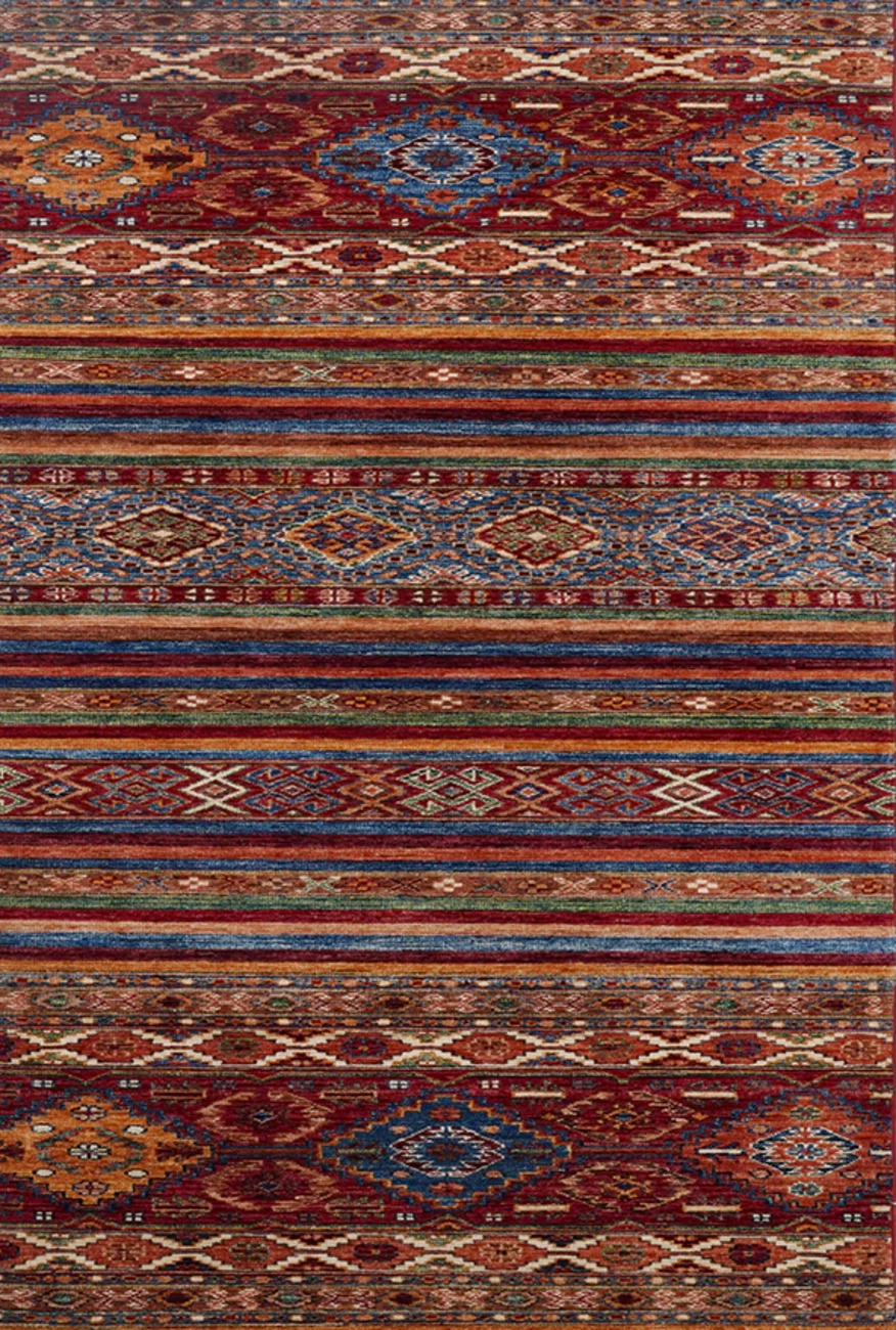 فرش ابریشم ماشینی مدرن و سنتی مناسب حال و پذیرایی برند وارکالا کد ABRISHAM SM 316