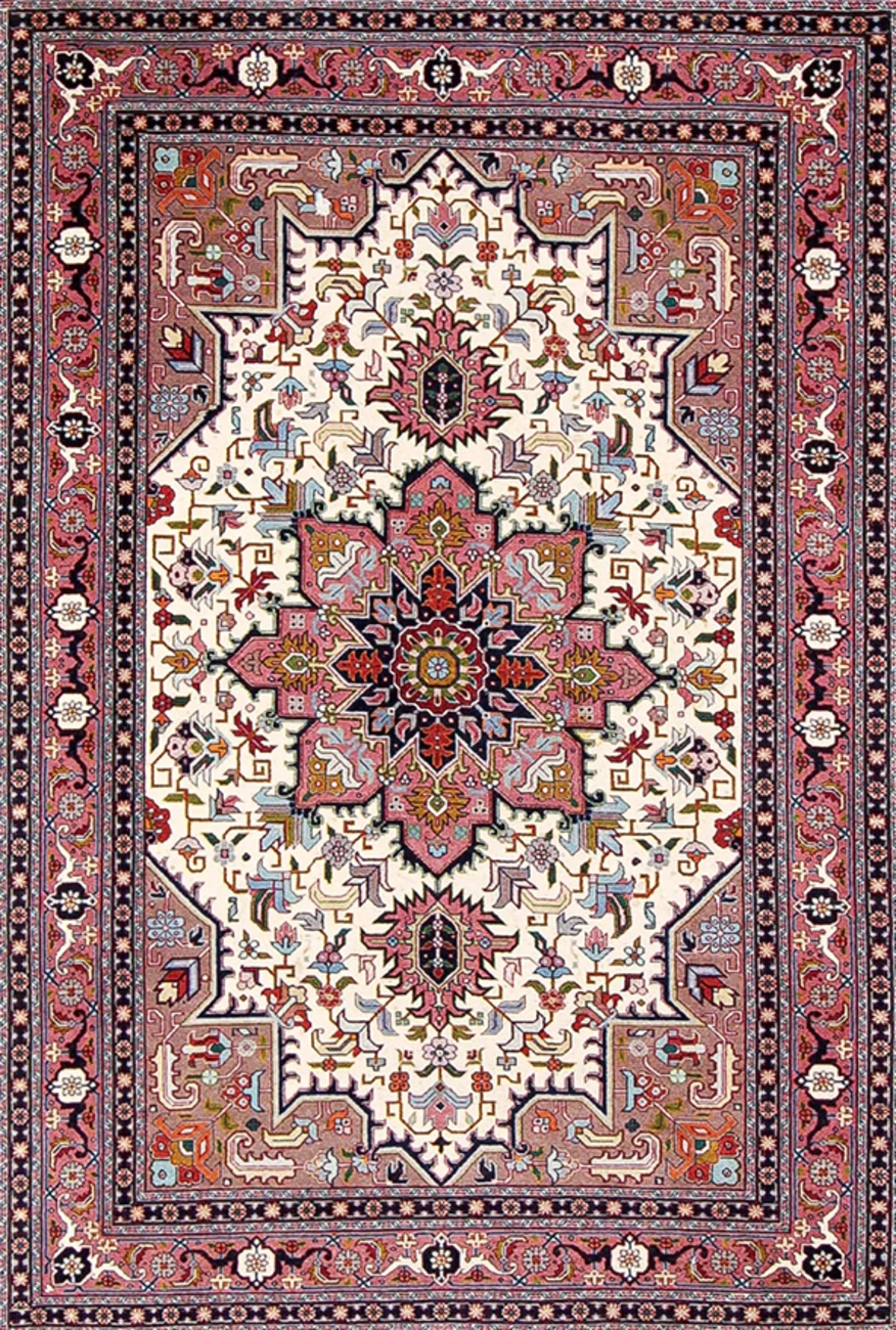 فرش ابریشم ماشینی مدرن و سنتی مناسب حال و پذیرایی برند وارکالا کد ABRISHAM SM 310