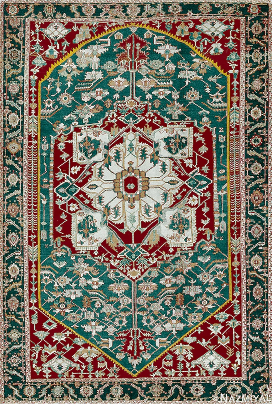 فرش ابریشم ماشینی مدرن و سنتی مناسب حال و پذیرایی برند وارکالا کد ABRISHAM SM 309
