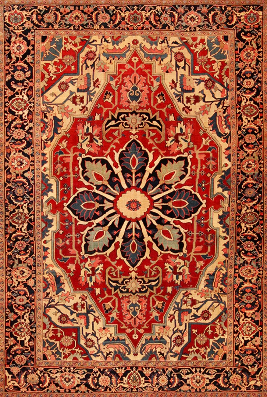 فرش ابریشم ماشینی مدرن و سنتی مناسب حال و پذیرایی برند وارکالا کد ABRISHAM SM 300