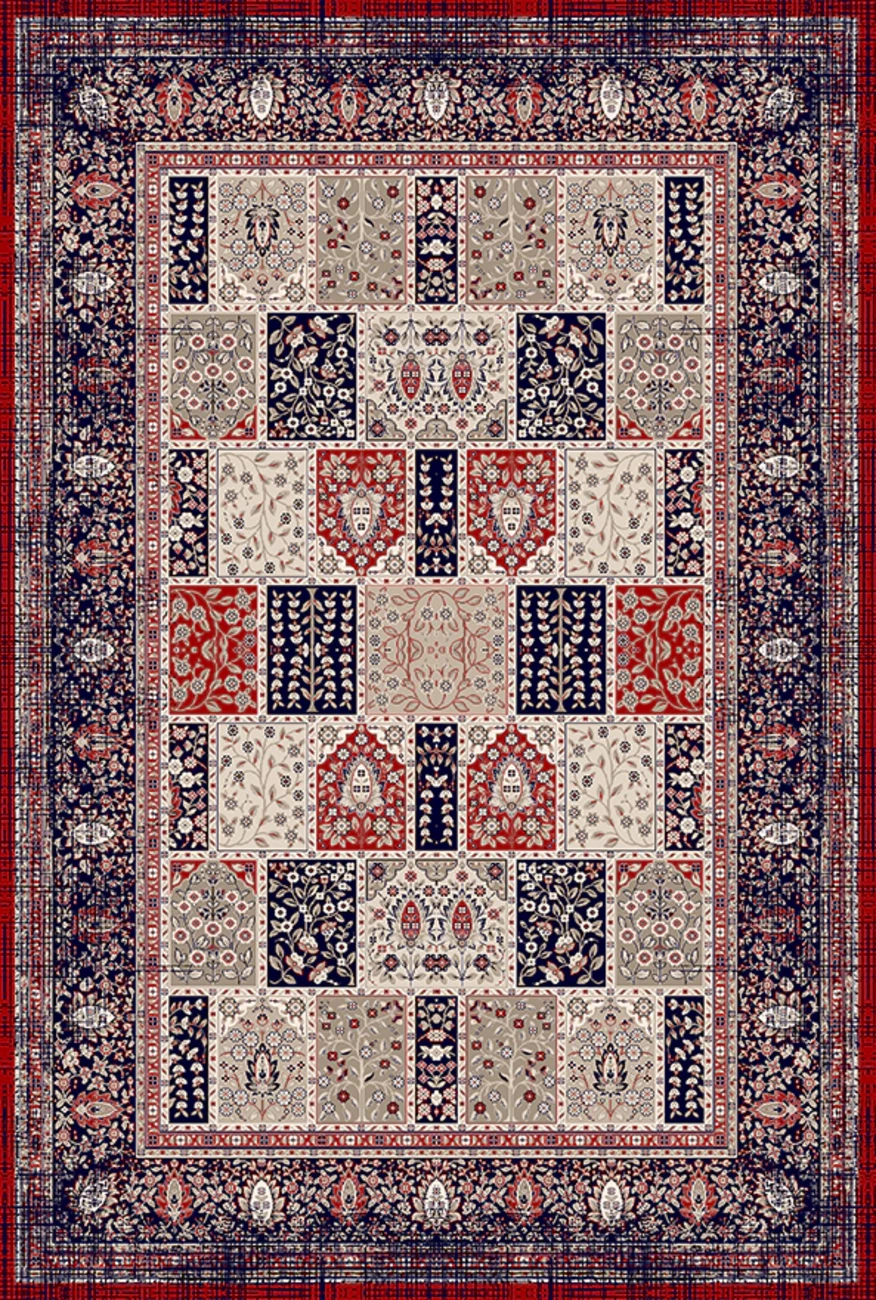 فرش ابریشم ماشینی مدرن و سنتی مناسب حال و پذیرایی برند وارکالا کد ABRISHAM SM 288