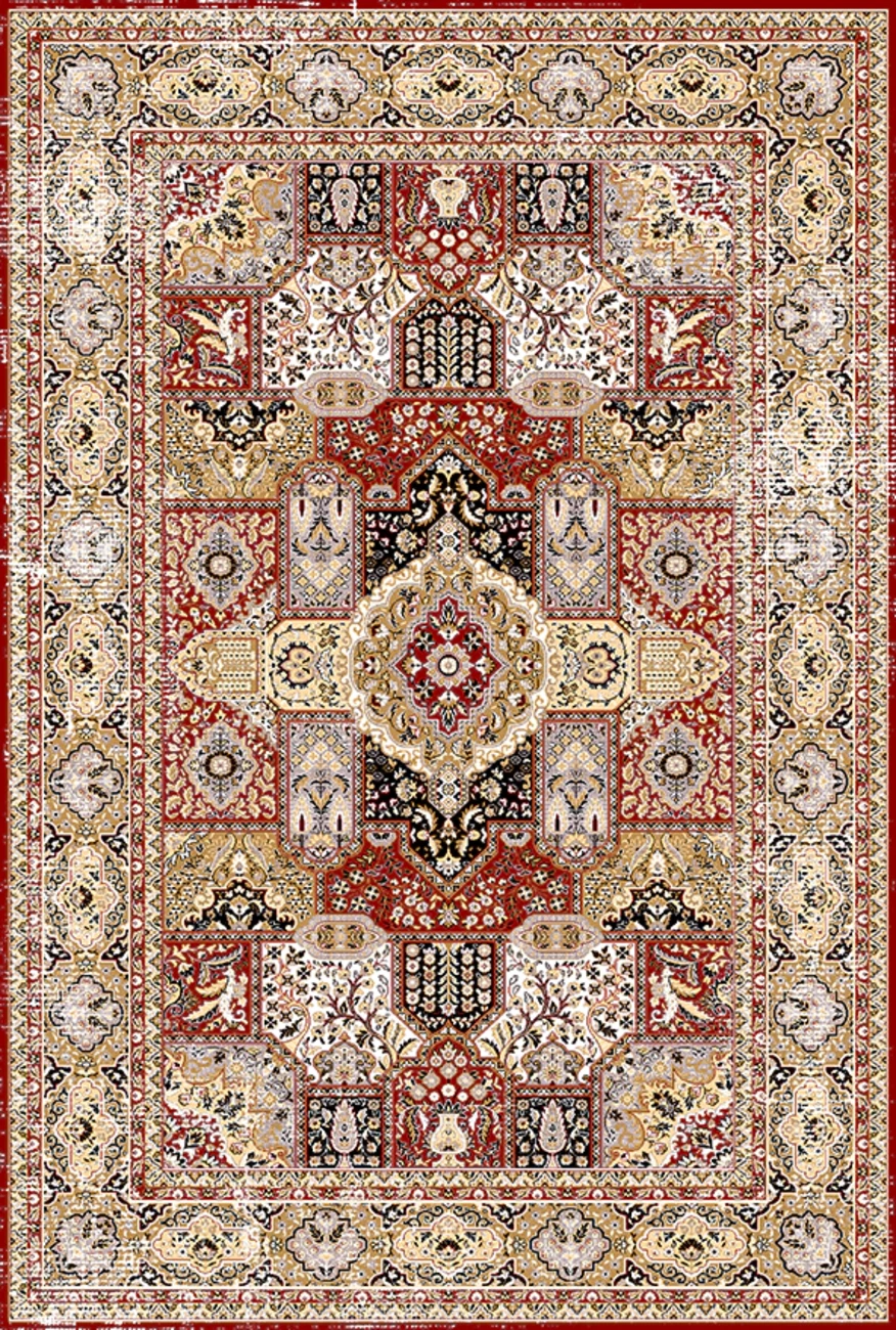 فرش ابریشم ماشینی مدرن و سنتی مناسب حال و پذیرایی برند وارکالا کد ABRISHAM SM 282