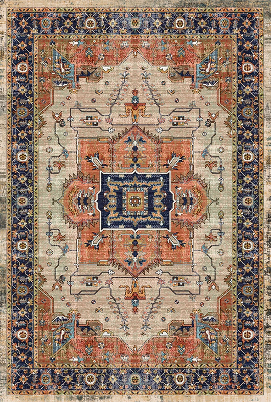 فرش ابریشم ماشینی مدرن و سنتی مناسب حال و پذیرایی برند وارکالا کد ABRISHAM SM 279