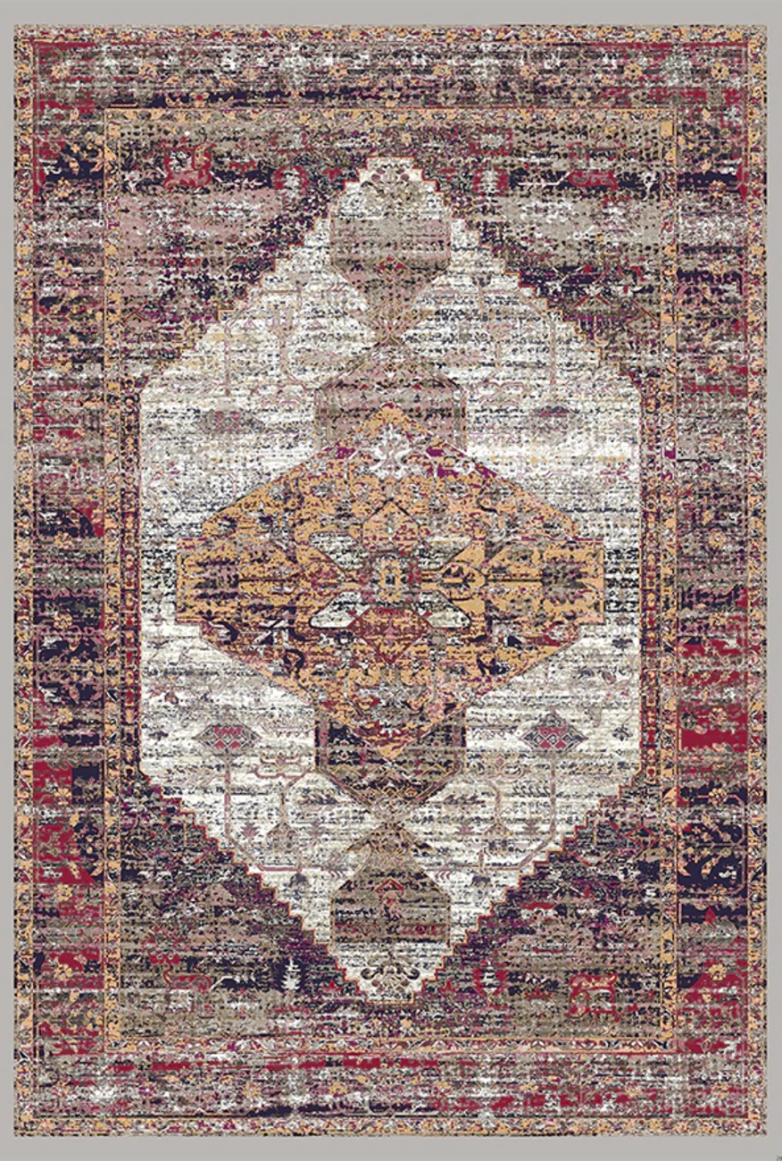 فرش ابریشم ماشینی مدرن و سنتی مناسب حال و پذیرایی برند وارکالا کد ABRISHAM SM 267