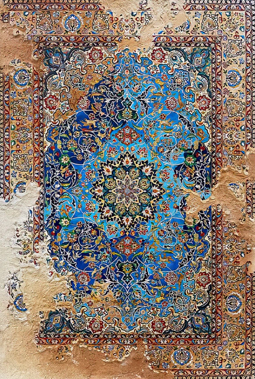 فرش ابریشم ماشینی مدرن و سنتی مناسب حال و پذیرایی برند وارکالا کد ABRISHAMSM 1311