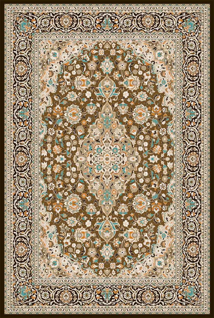 فرش ابریشم ماشینی مدرن و سنتی مناسب حال و پذیرایی برند وارکالا کد ABRISHAMSM 1293