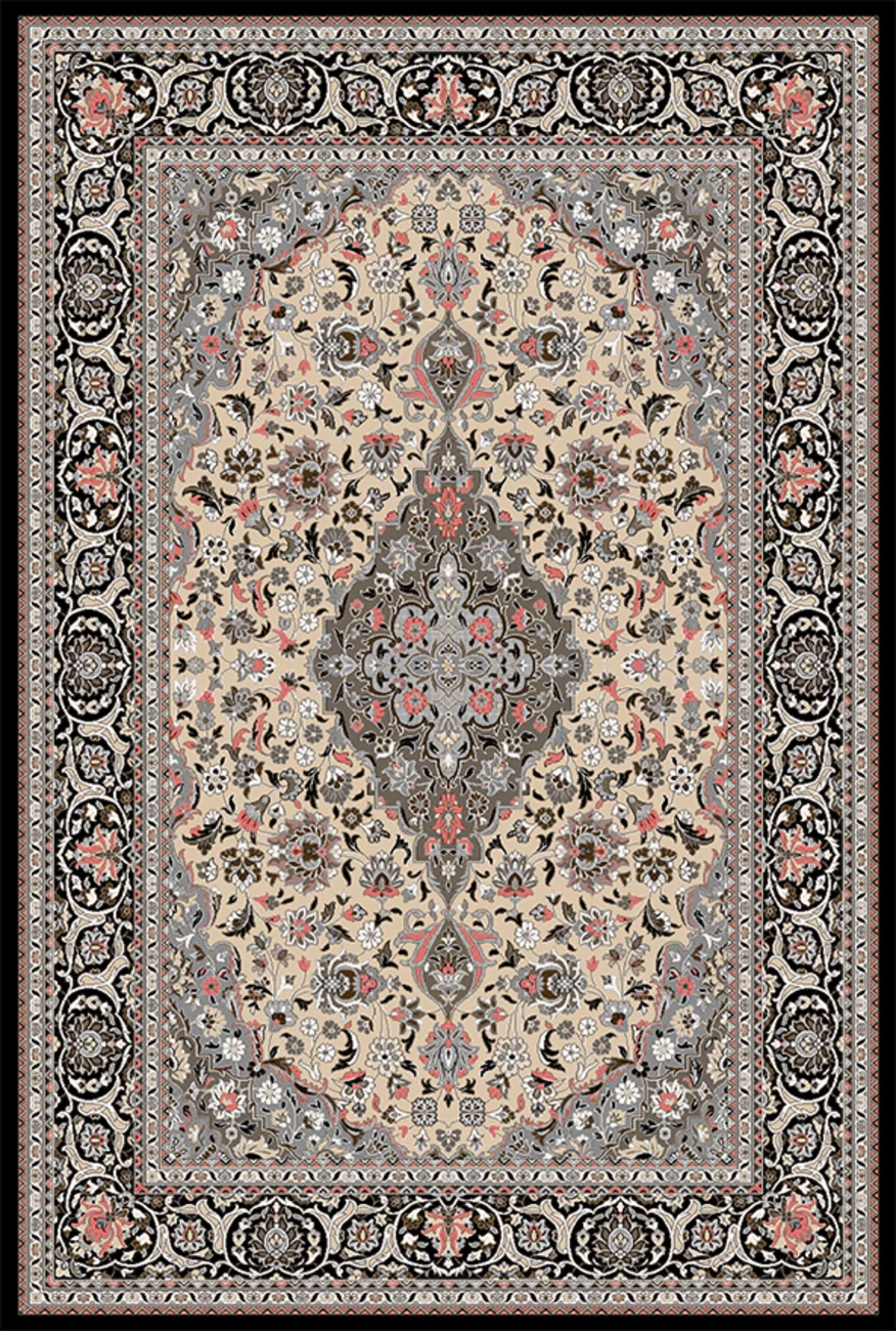 فرش ابریشم ماشینی مدرن و سنتی مناسب حال و پذیرایی برند وارکالا کد ABRISHAMSM 1290