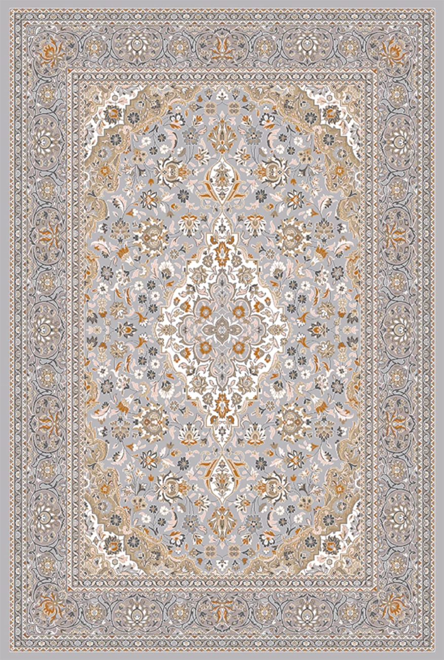 فرش ابریشم ماشینی مدرن و سنتی مناسب حال و پذیرایی برند وارکالا کد ABRISHAMSM 1280