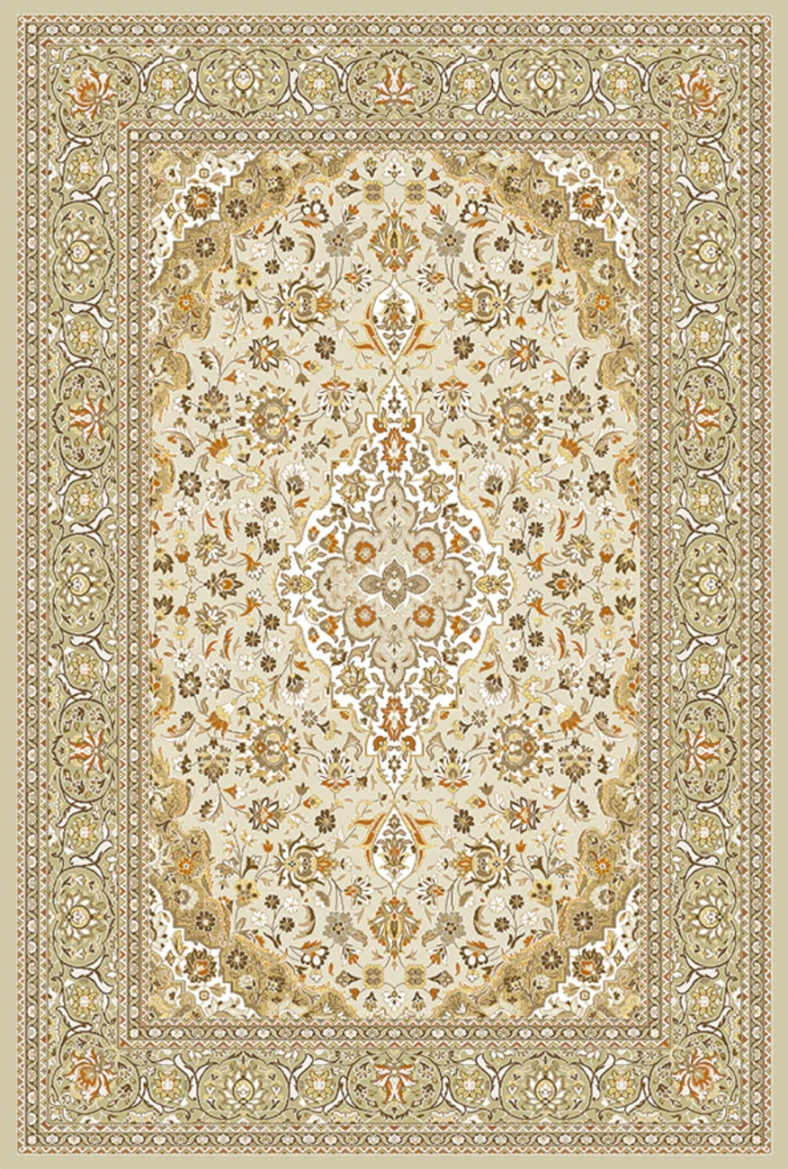 فرش ابریشم ماشینی مدرن و سنتی مناسب حال و پذیرایی برند وارکالا کد ABRISHAMSM 1278