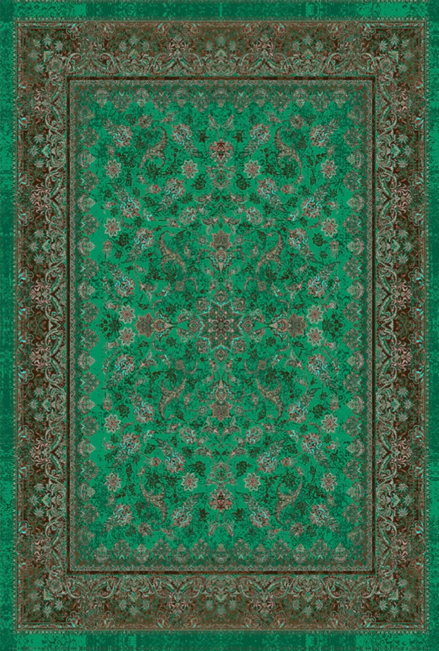 فرش ابریشم ماشینی مدرن و سنتی مناسب حال و پذیرایی برند وارکالا کد ABRISHAMSM 1243