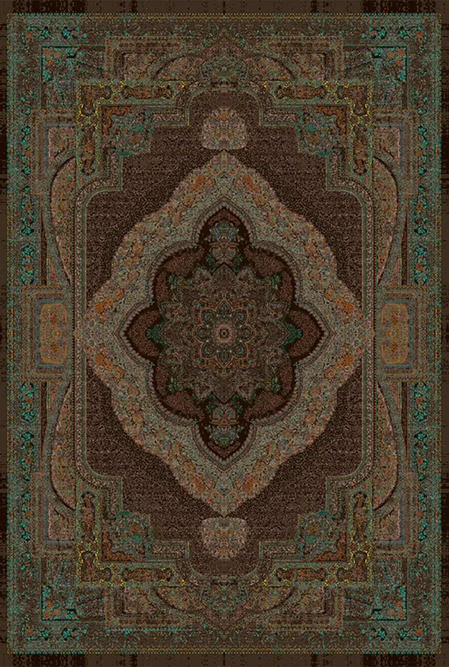فرش ابریشم ماشینی مدرن و سنتی مناسب حال و پذیرایی برند وارکالا کد ABRISHAM SM 1229
