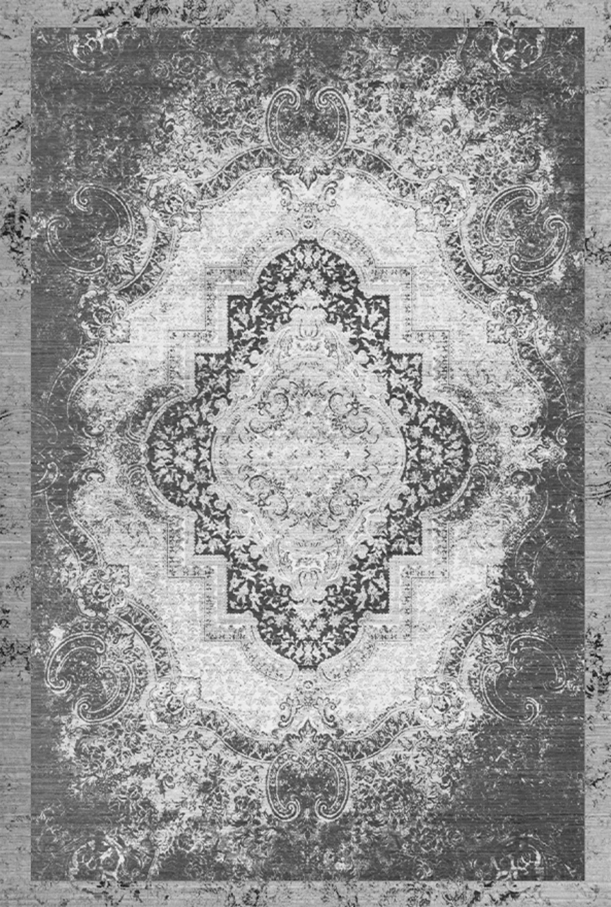 فرش ابریشم ماشینی مدرن و سنتی مناسب حال و پذیرایی برند وارکالا کد ABRISHAM SM 678