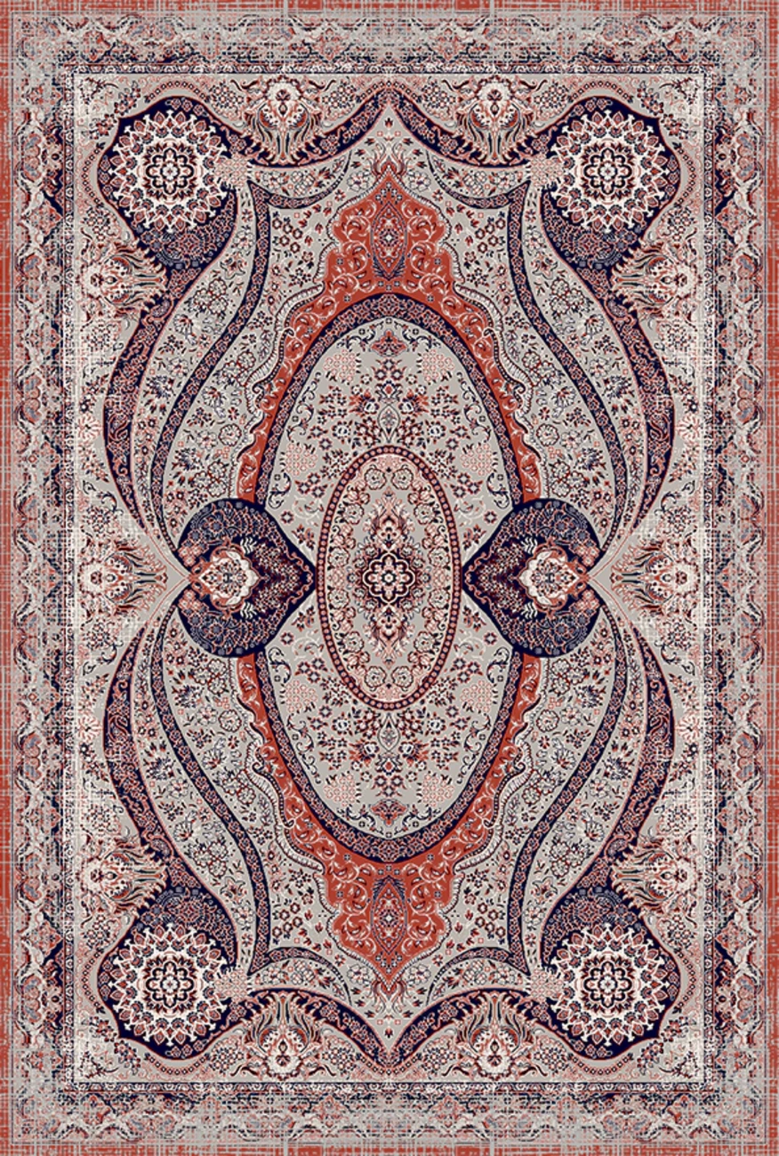 فرش ابریشم ماشینی مدرن و سنتی مناسب حال و پذیرایی برند وارکالا کد ABRISHAM SM 659