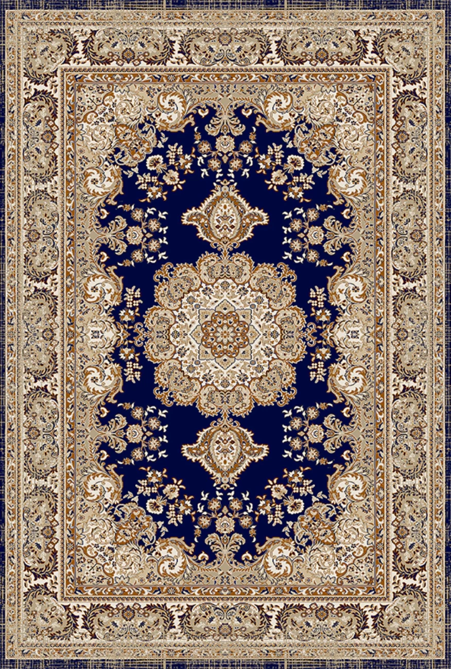 فرش ابریشم ماشینی مدرن و سنتی مناسب حال و پذیرایی برند وارکالا کد ABRISHAM SM 653