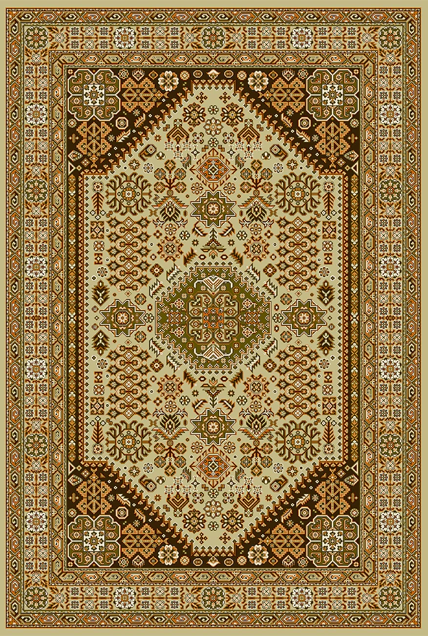 فرش ابریشم ماشینی مدرن و سنتی مناسب حال و پذیرایی برند وارکالا کد ABRISHAM SM 612